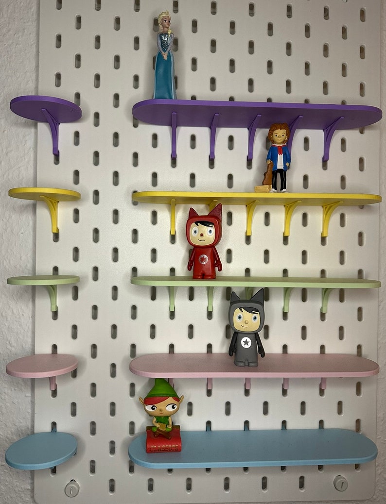 Estantería de almacenaje Tonie para Ikea Skadis - Amplia gama de colores, magnética y ahorra espacio imagen 2