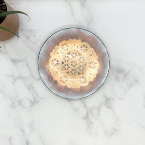 Vintage MCM Copper Enameled Dish