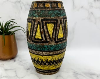 Vintage Florentine Bitossi-style MCM Italian Pottery Vase