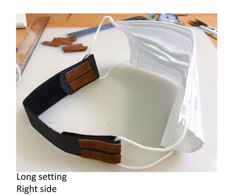 Mask Extender Made in US Adjustable Ear Saver Comfortable Leather Mask