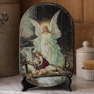 Vintage Angel Plate - Etsy