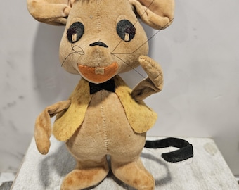 Vintage Topo Gigio Rubber Toy: 1960s Maria Perego Italian Mouse