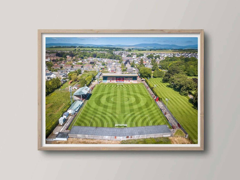 Glebe Park Brechin Print A4 A3 A2 Football Ground Art Scotland Etsy