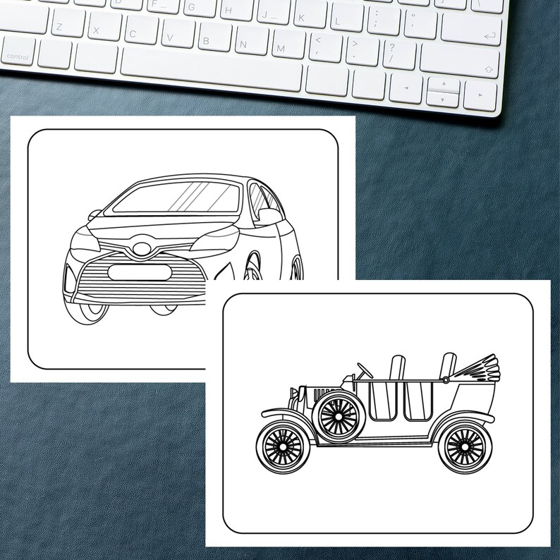 Realistic Car Coloring Pages Adult Coloring Pages Auto - Etsy
