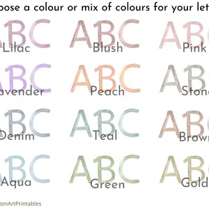 Personalised Baby Girl Name Sign, Girl Baby Name Sign, Personalised Baby Gift for Nursery, Girl Nursery Decor, Printable Baby Name Sign image 8