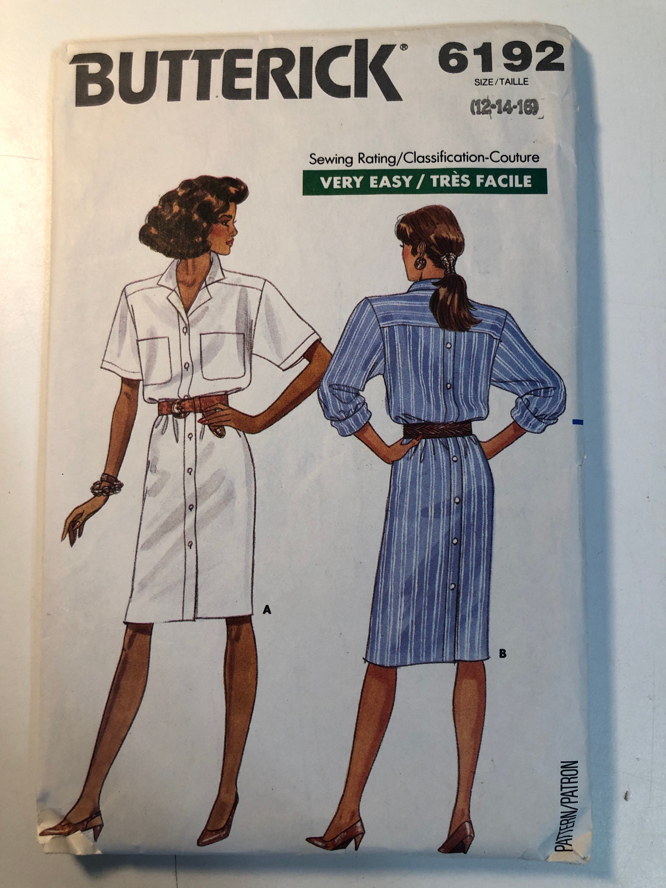 Patron Butterick 6995/K5 - Hauts à pied de col