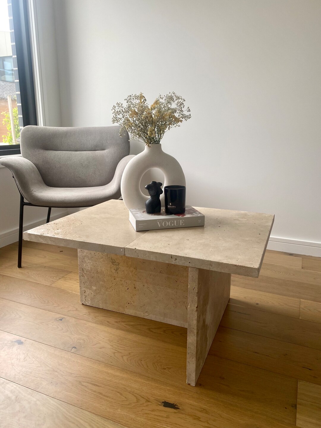 VIC ONLY Travertine Coffee Tables Etsy