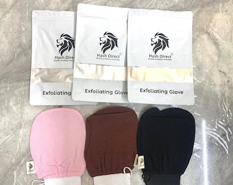 Exfoliating Body Scrub Glove Mitt gifts Eco Friendly Bath Shower Hammam Spa Massage