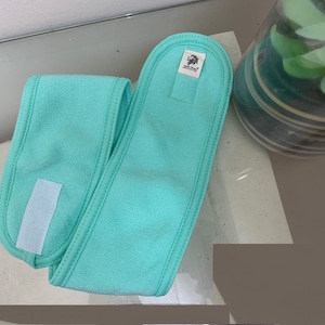Makeup Hairband Salon Facial Spa Adjustable Fabric Headband Shower Bath Towel Head Wrap Shower Green Headband