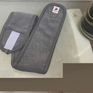 Makeup Hairband Salon Facial Spa Adjustable Fabric Headband Shower Bath Towel Head Wrap Shower Grey Headband