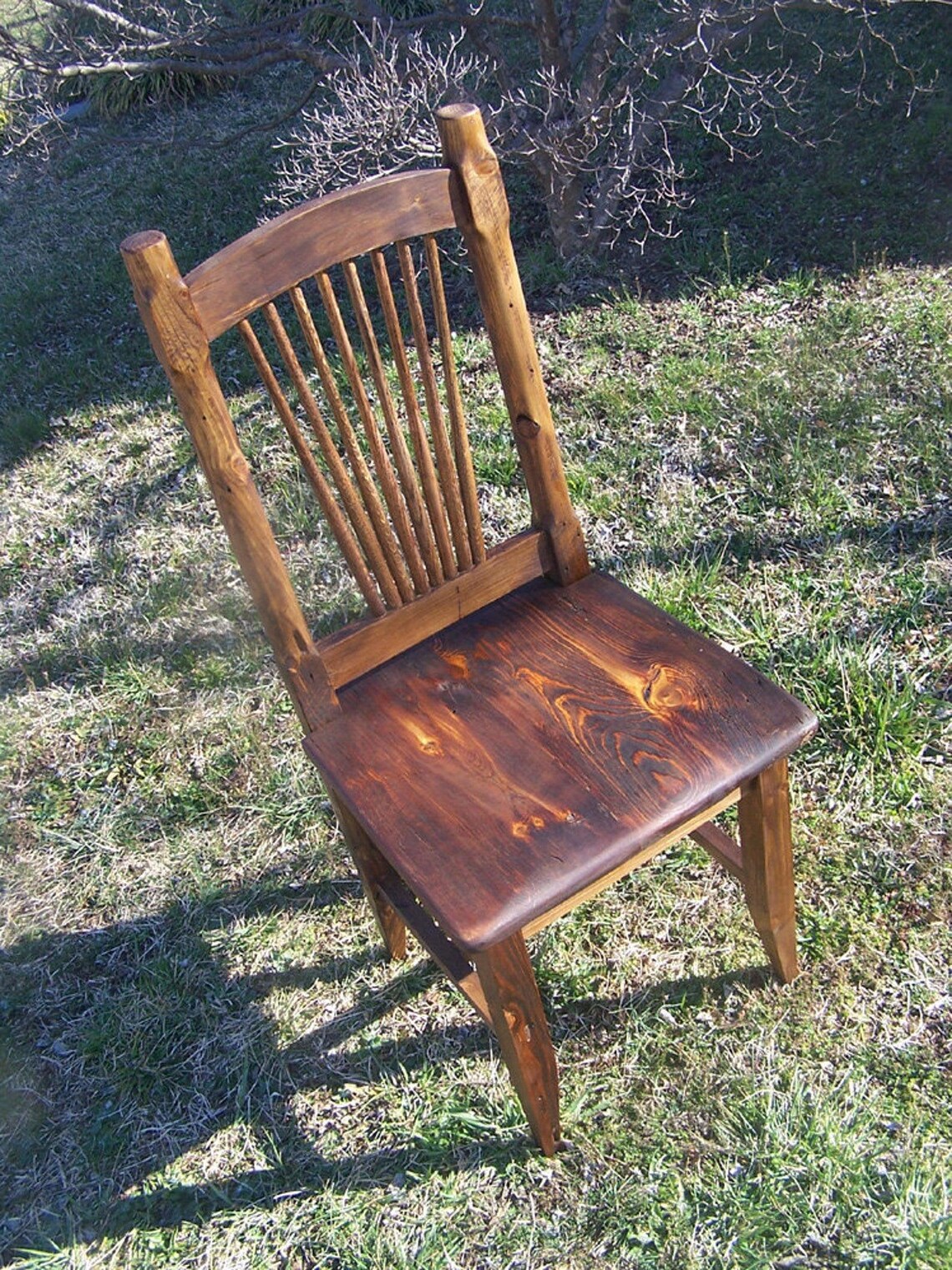 Pine dining chairs rustic dining chairs oak dining chairs Etsy
