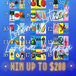 Loteria Digital Board 18 cartes gagnent jusqu’à 200