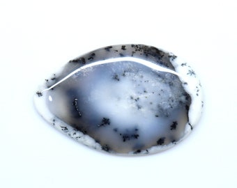 Natural Dendrite Opal Gemstone, Dendrite Opal Cabochon Pear Shape Stone, Metaphysical Opal, Dendrite Opal, Craft Supplies