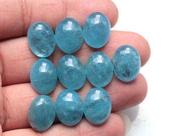 Size - 8x5-6x4 MM Approx 3 Pieces Natural Aquamarine Smooth Oval Shape Aquamarine Cabochon Aquamarine For Jewelry Making.