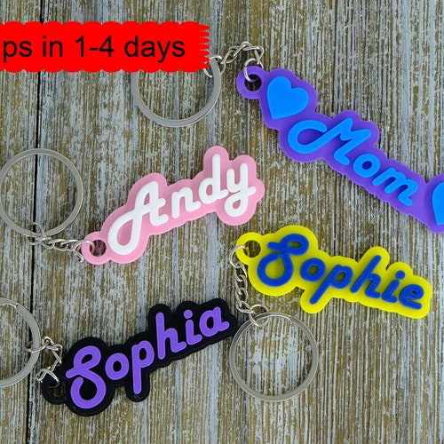 Personalized Bag Tag Backpack Tag Custom Keychain Etsy