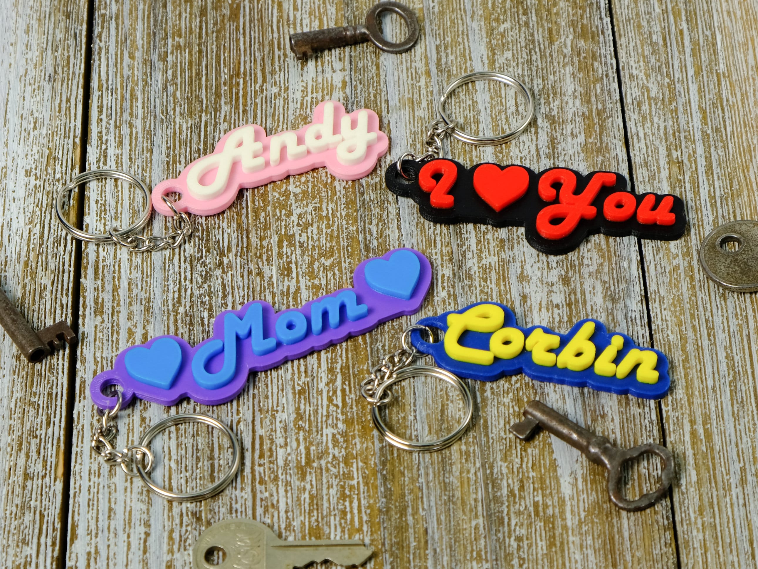 Colorful Plastic Keychain Key Tags Label Split Ring Diy - Temu