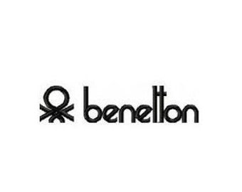 Benetton Embroidered design logo. A lot of files. Embroidered design, for embroidery machines. Sticker Benetton embroidery file pes