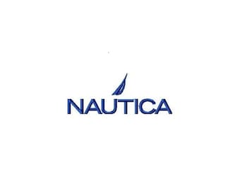 Nautica Embroidered design logo. Many files. Embroidered design, for embroidery machines. Sticker Nautica embroidery file pes Nautica Logo