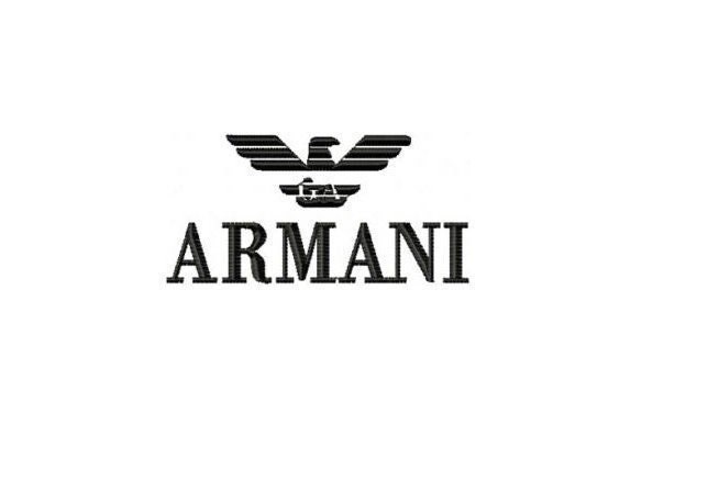 Georgio Armani Logo. Georgio Armani Embroidered Design Used - Etsy