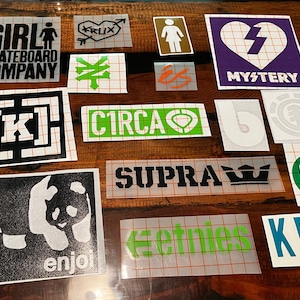Skateboard Vinyl Stickers 15 Random Pick