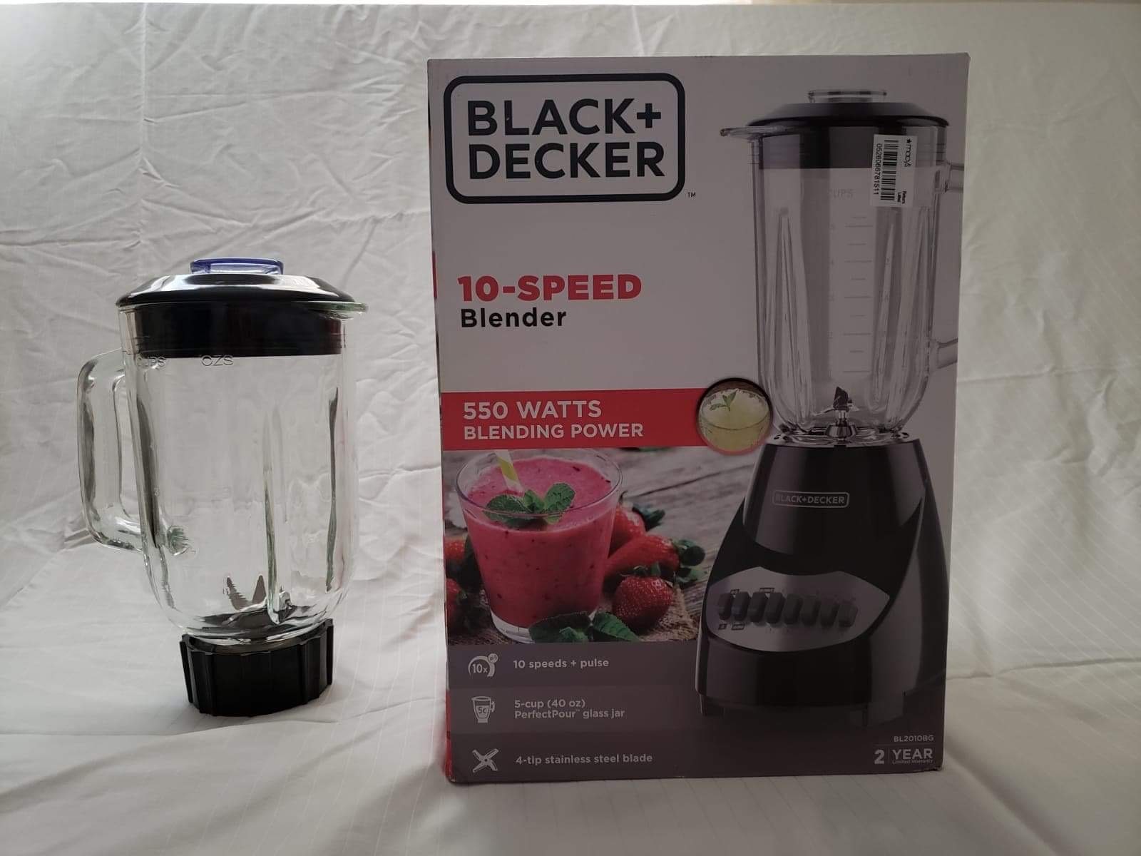 BLACK+DECKER Blender with 5 Cup glass jar how to use & Review BL2010BG 