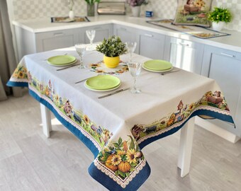 Tablecloth Dog and Cat Take Vaccinated Rabies Tablecloth Table Cloth for Rectangle Tables Waterproof Durable Flower Table Cover for Kitchen Dining Room 54 X 72 Inch Tablecloth Dog and Cat Take Vaccinated Rabies Tablecloth Table Cloth for Rectangle Tables Waterproof Durable Flower Table Cover for Kitchen Dining Room 54 X 72 Inch