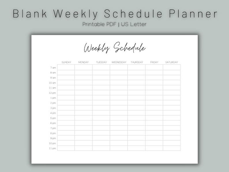 Weekly Student Planner Planner Printable Academic Planner Productivity Planner Weekly Desk ...