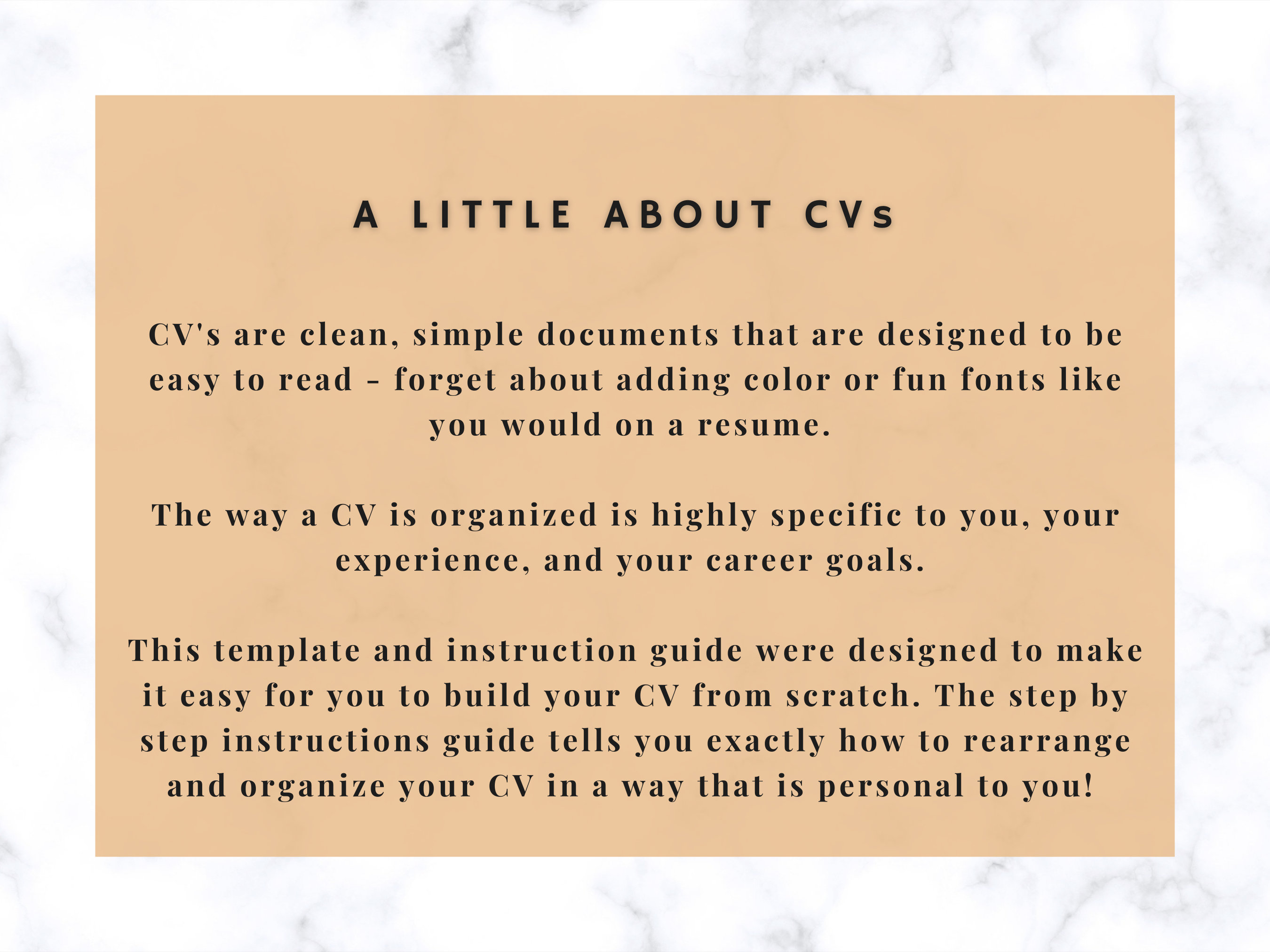 CV Template for Grad Students, College Students and Academic Research