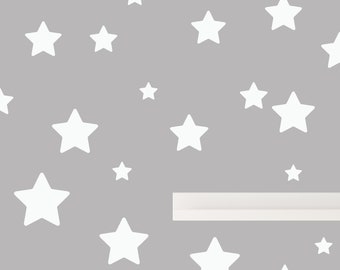 Wandtattoo für Babyzimmer Sterne Set in weiss Wandsticker Star Sternenhimmel Wandaufkleber - weiß Set