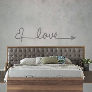 Love Herz Sticker Aufkleber Wandtattoo Wandaufkleber Wand Schlafzimmer Modern Selbstklebend Romantisch Liebe Bild 3