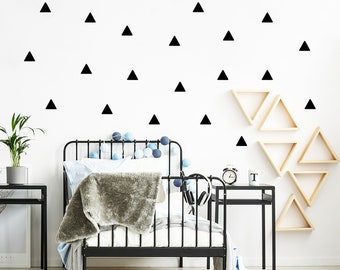 Tatouage mural triangle pyramide triangle fixé au mur pour la chambre de votre enfant Stickers muraux Stickers muraux chambre de bébé - à partir de 60 pièces