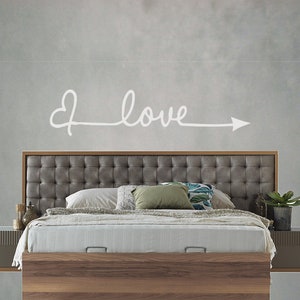 Love Herz Sticker Aufkleber Wandtattoo Wandaufkleber Wand Schlafzimmer Modern Selbstklebend Romantisch Liebe Bild 6