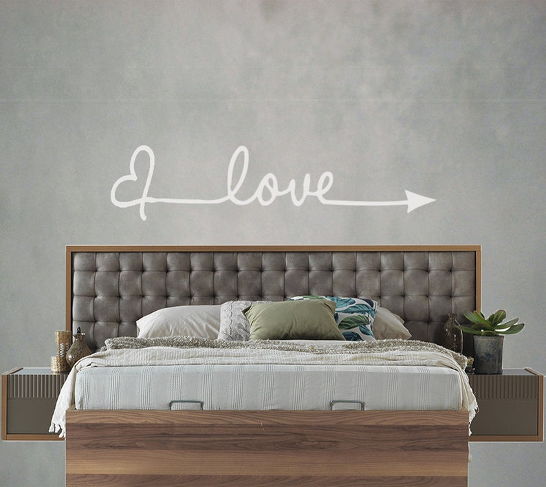 Love Herz Sticker Aufkleber Wandtattoo Wandaufkleber Wand Schlafzimmer Modern Selbstklebend Romantisch Liebe Bild 6