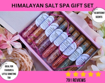 Bath Salt Gift Set, Bath Salt Tubes, Bath Salt Favors, Relaxing Gift For Mum, Spa Gift Set For Her, Wedding Favors, Bath Salt, Pamper Gift