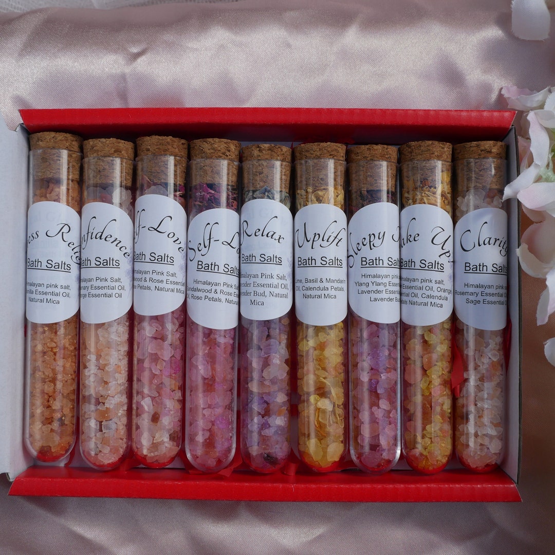 Relaxing Spa Gift Set, Bath Salt Gift Set, Christmas Bath Gift, Bath ...