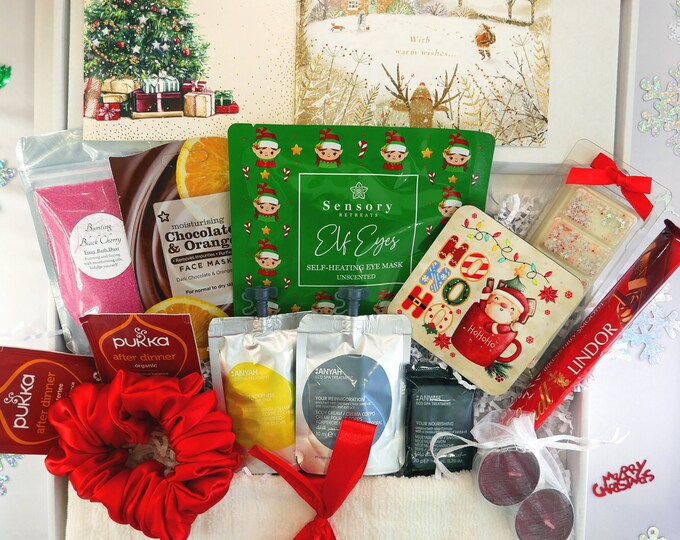 Christmas Pamper Gift Set Christmas Personalised Slippers - Etsy UK