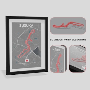Suzuka 3d Circuit Wall Art - Hand Made - F1 Track