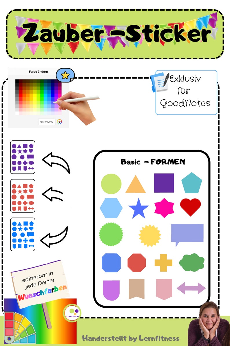 Digital Magic Stickers for Goodnotes | Color Editable | Magic Stickers ...