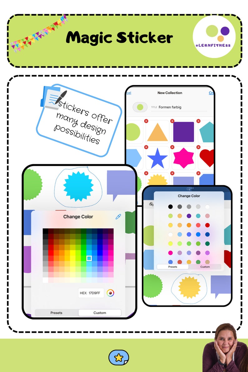 Digital Magic Stickers for Goodnotes | Color Editable | Magic Stickers ...