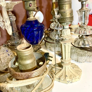 Antique table lamps. Choice of several table lamps. All need Re-wired. All sold separately. image 7