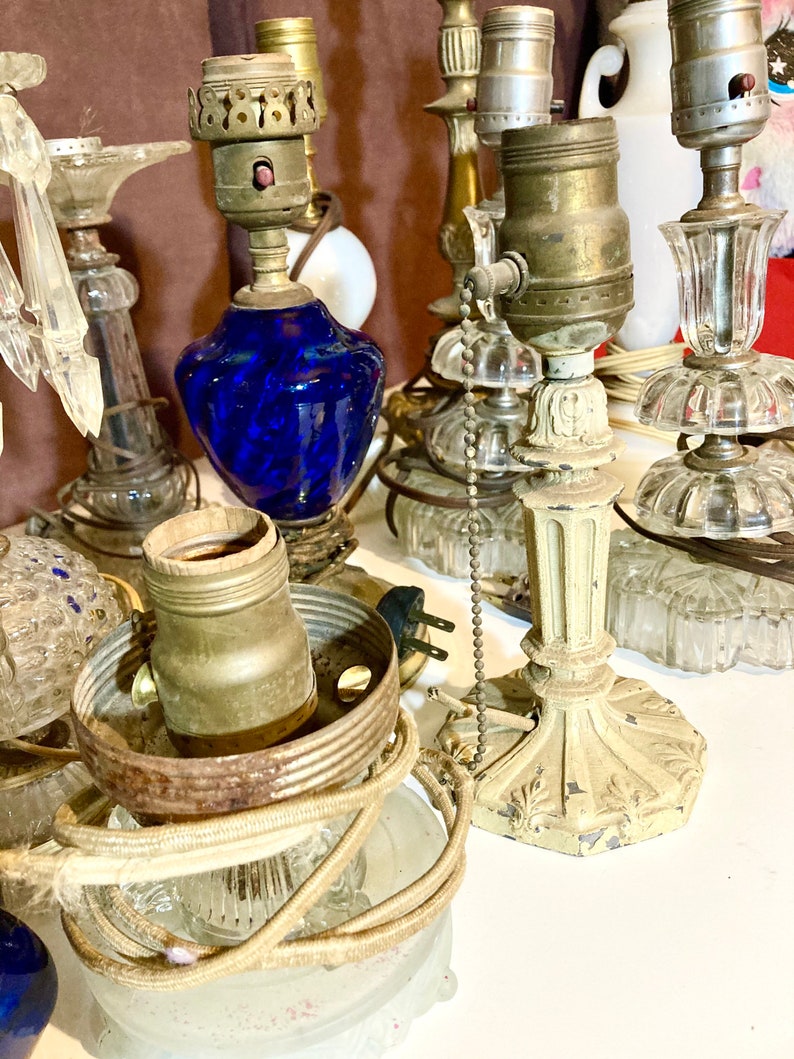 Antique table lamps. Choice of several table lamps. All need Re-wired. All sold separately. image 7