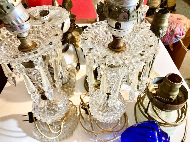 Antique table lamps. Choice of several table lamps. All need Re-wired. All sold separately. 10&11