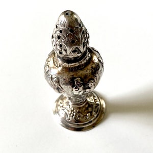 Antique Georgian to Victorian era German sugar shaker in 800 silver. Era: 1700-1800’s.  Rare find! Gift for her.