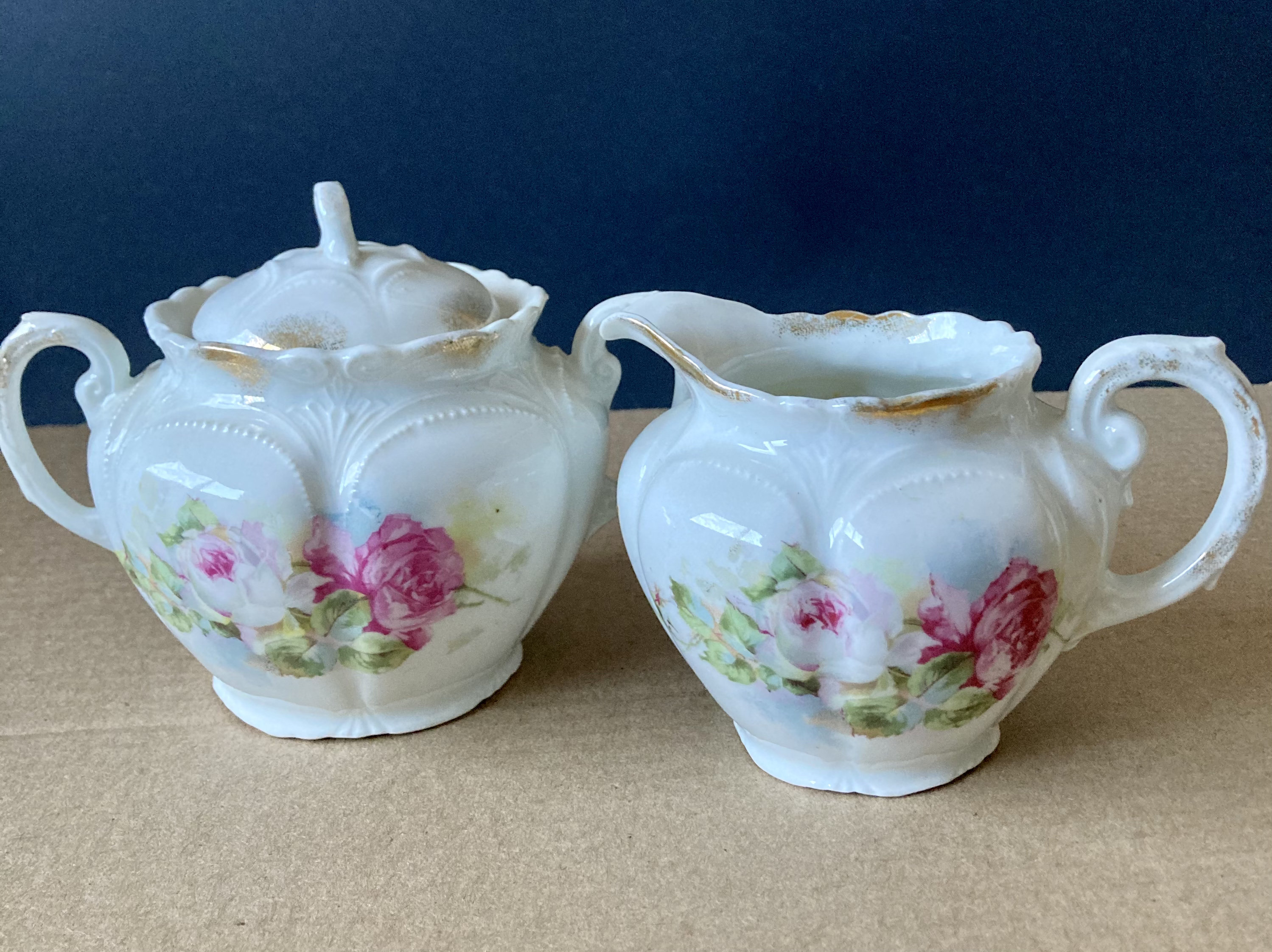 Antique Sugar And Creamer Setsnull