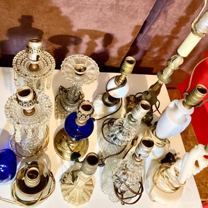 Antique table lamps. Choice of several table lamps. All need Re-wired. All sold separately. image 1
