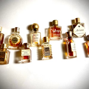 Vintage Rare French designer perfumes from Paris France in mini sizes. Each sold separately.