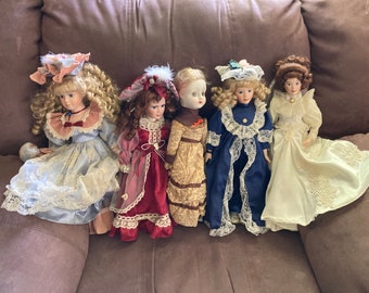 ビンテージ ドール Vintage porcelain dolls from the 1960's 1970's 1980's