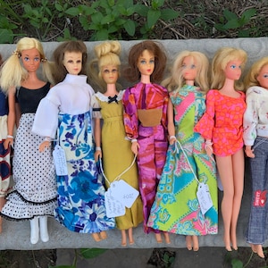 1966 Francie and other barbie dolls.