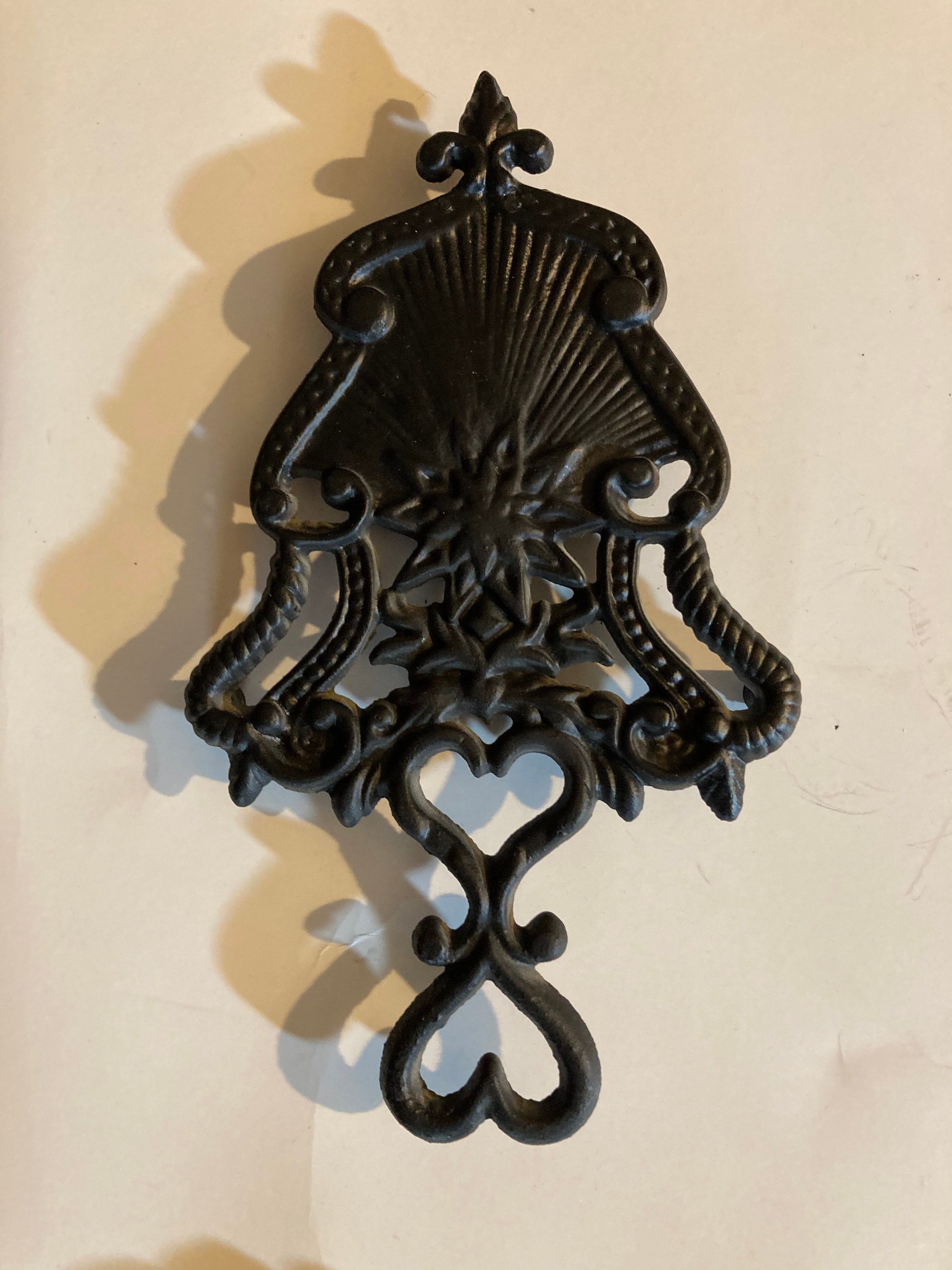 Cast Iron Trivets Fancy Black Cast Iron Trivets With Feet Hot Etsy