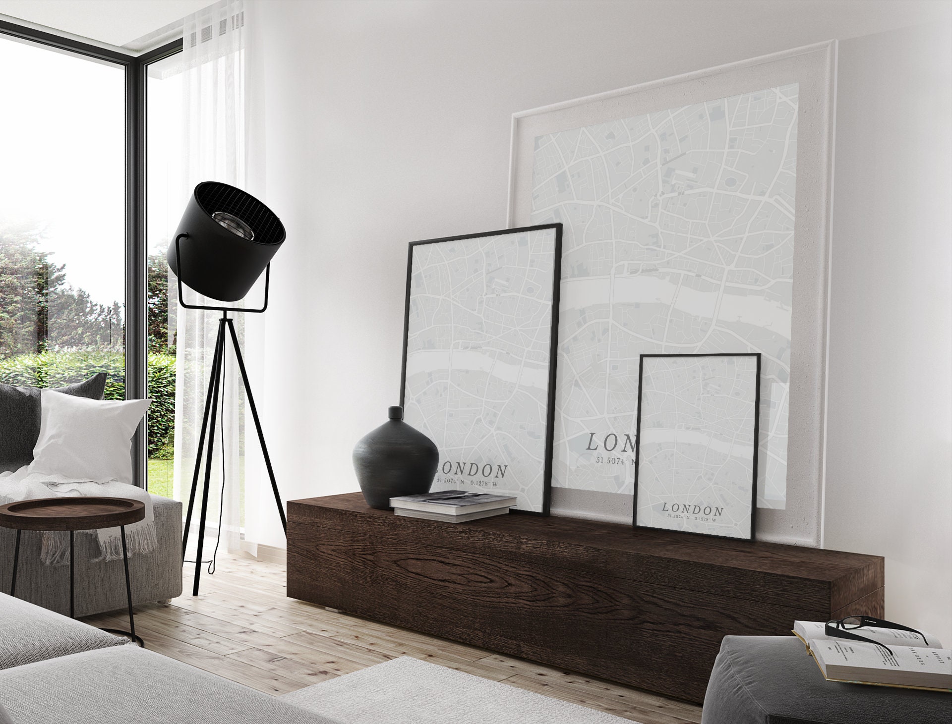 City Map Print Custom Map Wall Art Print World Map Decor | Etsy